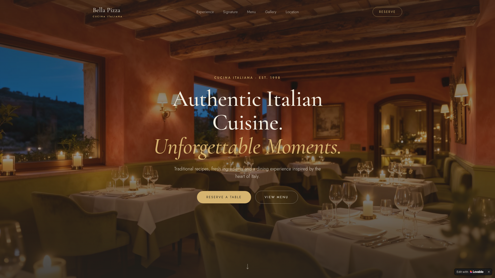 Italian Gastronomy - Restaurante